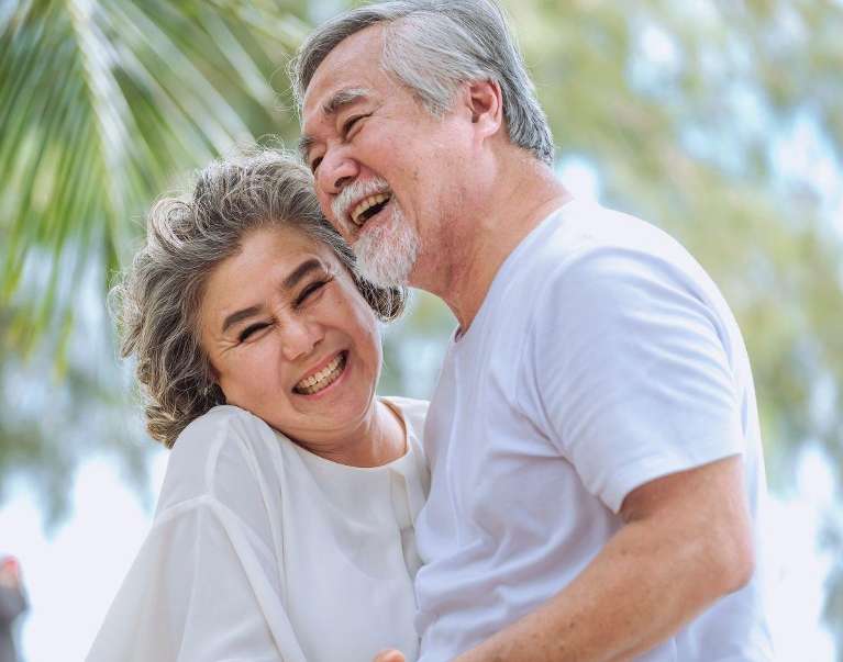 A laughing older couple | dentist Elk Grove